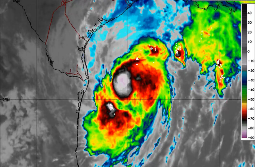 Francine Becomes a Hurricane. Life-Threatening Storm Surge and Hurricane-Force Winds Expected To Begin in Louisiana On Wednesday.