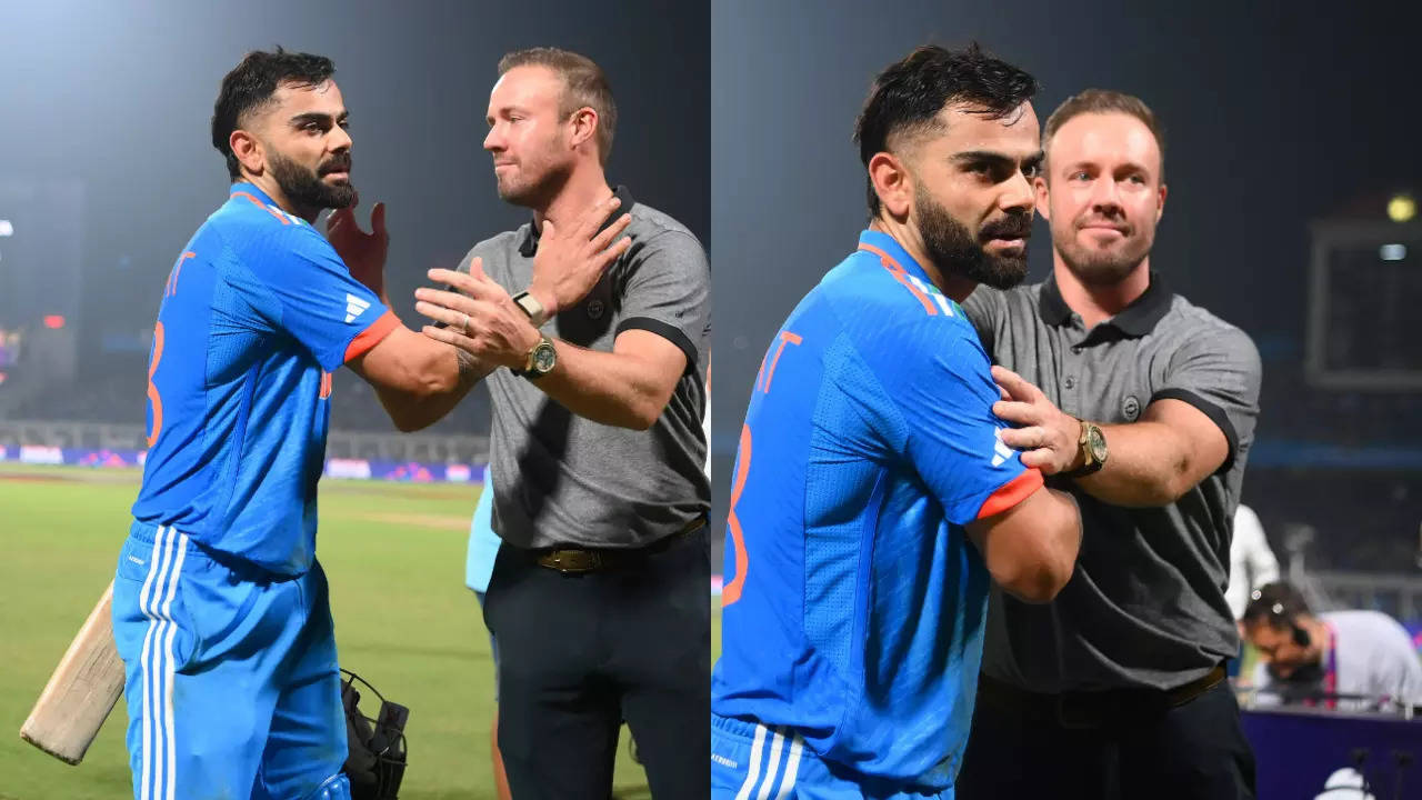 Ab de Villiers Rushes Onto Field To Congratulate Virat Kohli For 49th ODI Century; Duo Share Warm Hug - Watch