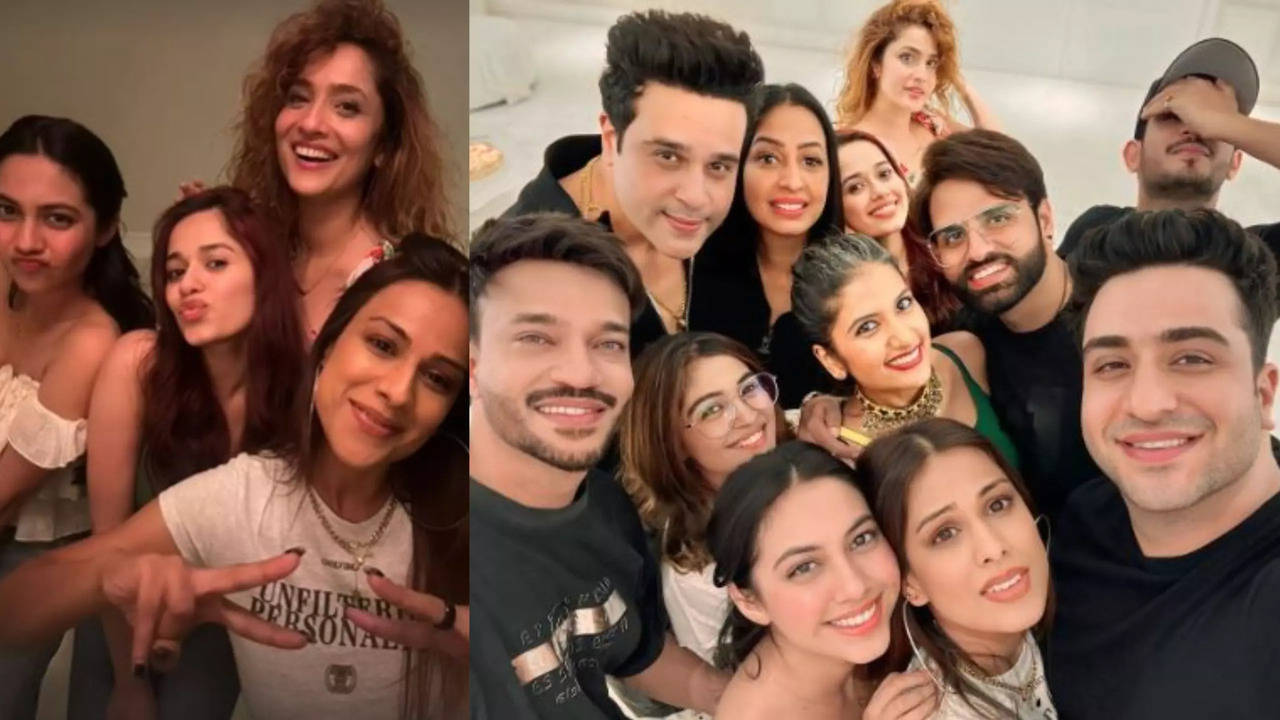 nia sharma ankita lokhande and others party hard with laughter chefs team as the show is all set  to go off-air