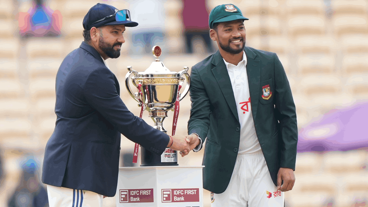 india, bangladesh create history, becomes first-ever test series in which captains chose to bowl first in all matches of a series in india