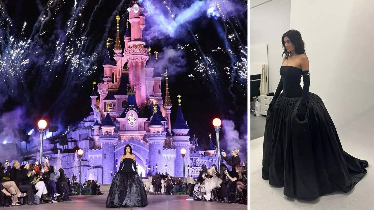 kylie jenner’s dark fairytale moment: goth princess runway debut for coperni at paris fashion week