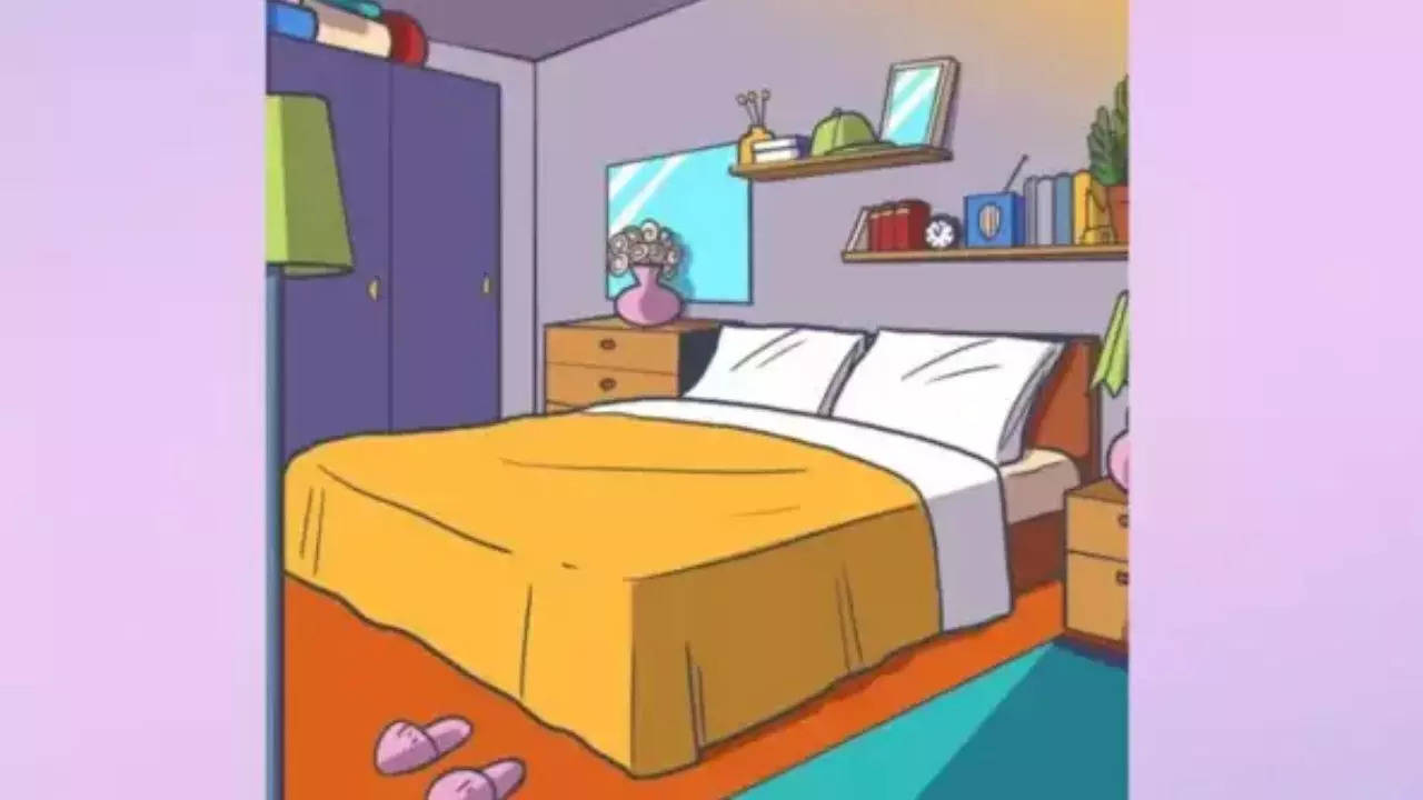 can you spot the hidden crown in this bedroom scene? test your skills!