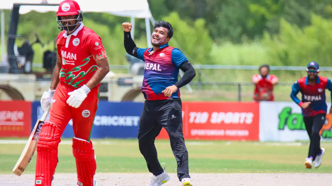 nepal vs oman weather rain 5th t20i today match commentary live score updates scorecard