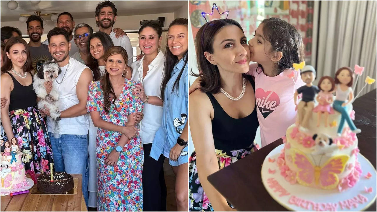 soha ali khan celebrates birthday with saif ali khan, kareena kapoor: heart and stomach full to bursting