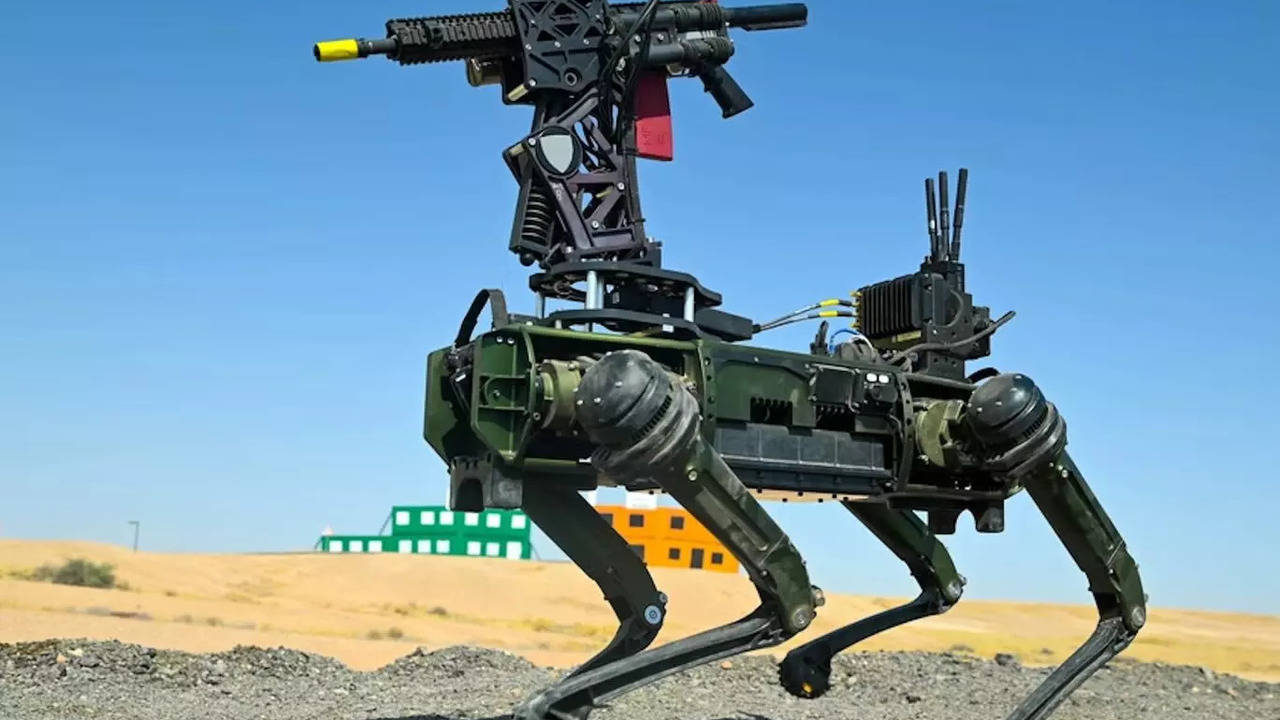 us army tests ai-powered robot dogs armed with guns in middle east