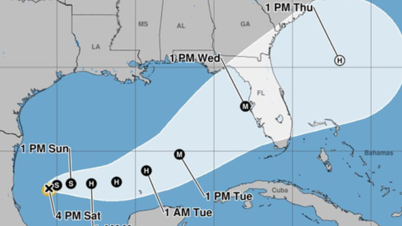 storm milton live tracker: florida state of emergency declared in walt disney area, football games affected