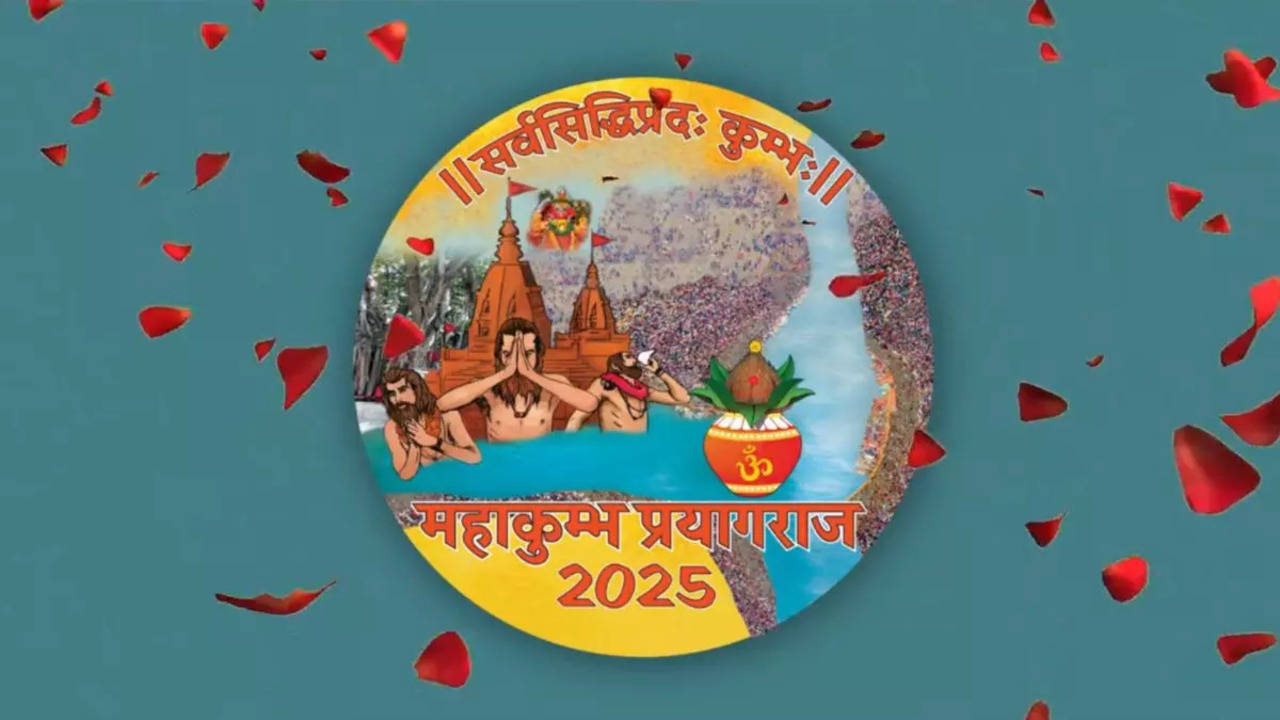 uttar pradesh cm yogi adityanath unveils logo of maha kumbh-2025 in prayagraj- watch