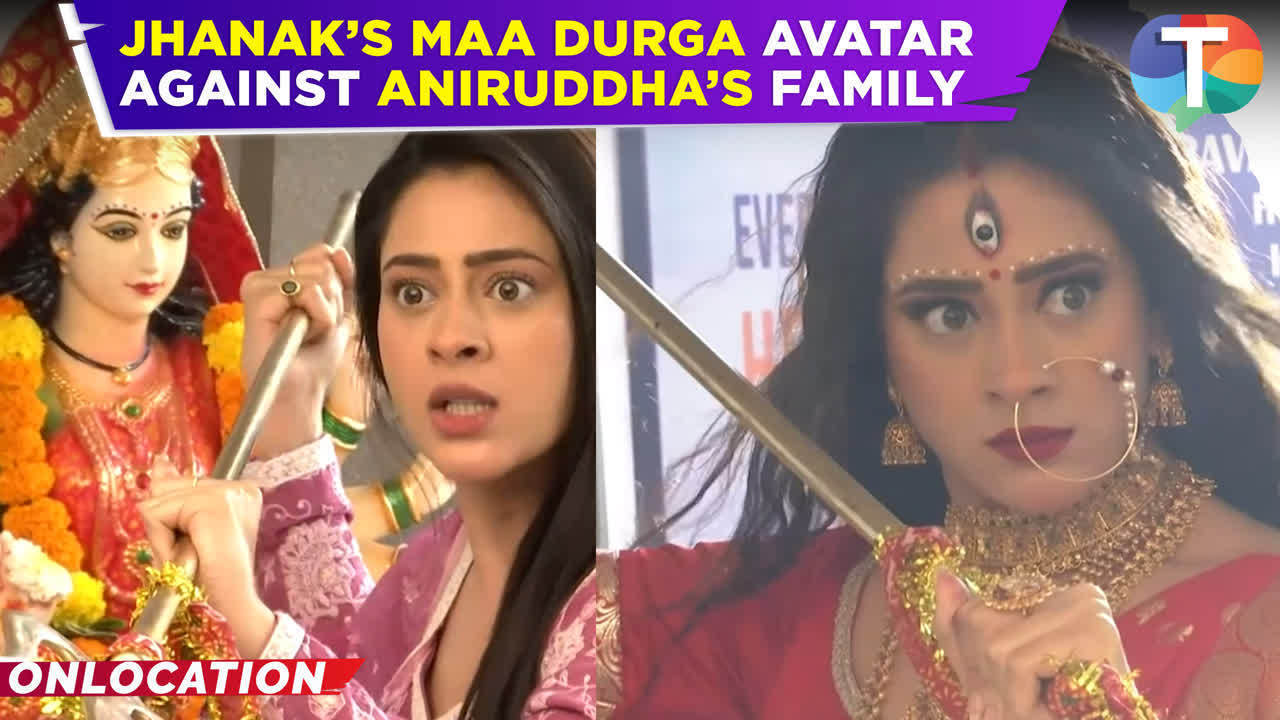 jhanak update:jhanak embodies maa durga as aniruddha’s family forbids her from meeting him