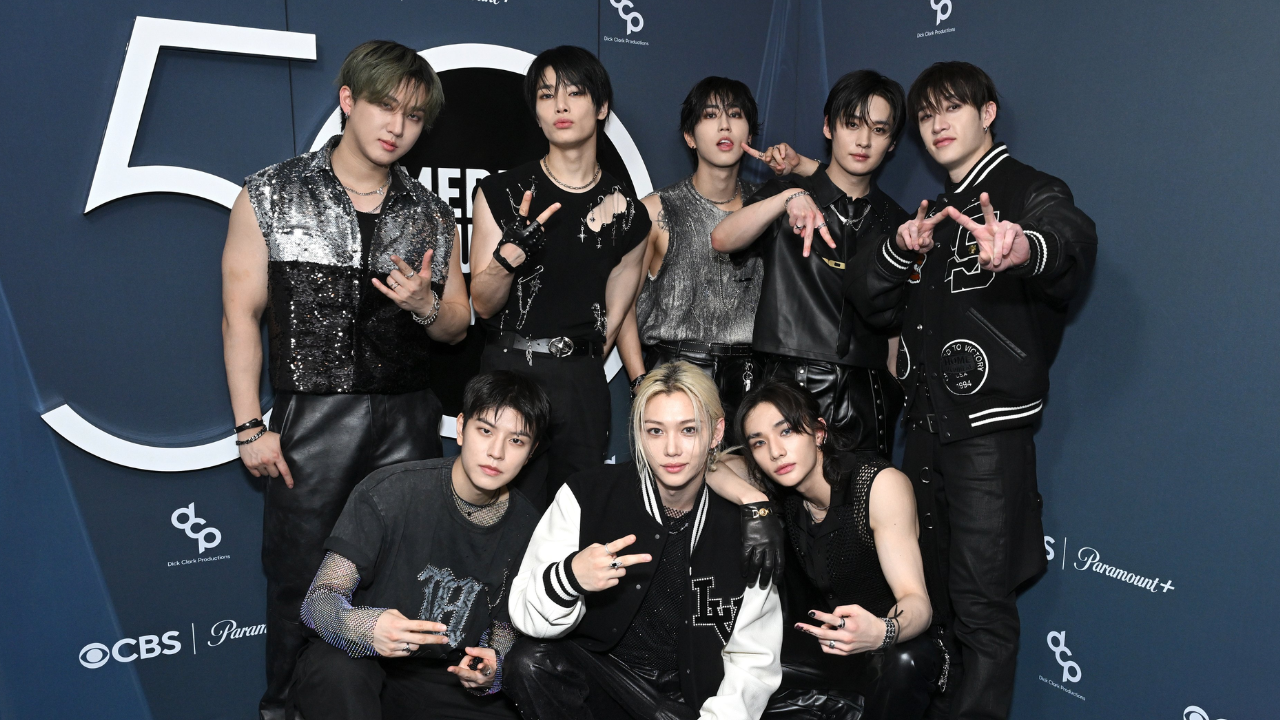 stray kids pays tribute to nsync, sets stage ablaze with chk chk boom at american music awards 50th anniversary special