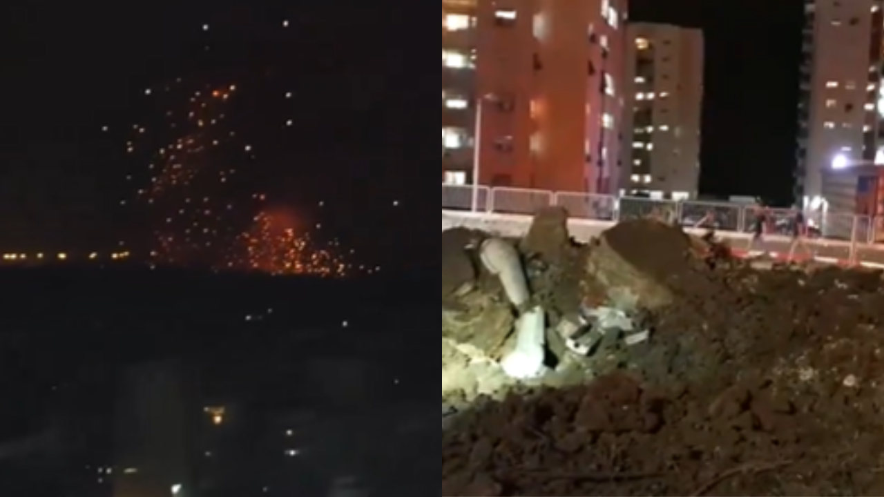 watch: massive explosions rock lebanon and israel, house damaged on oct 7 anniversary