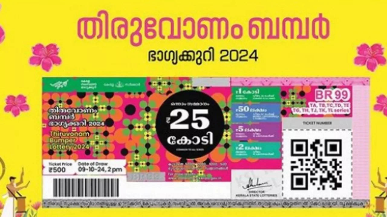 onam bumper lottery result 2024 kerala thiruvonam bumper br 99 lottery results winners list live updates