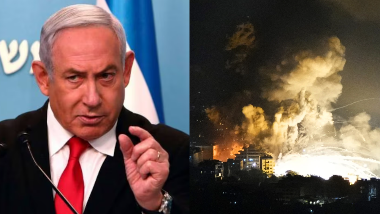 in video address directed to lebanese public, israeli pm benjamin netanyahu's 'destruction like gaza' warning - watch