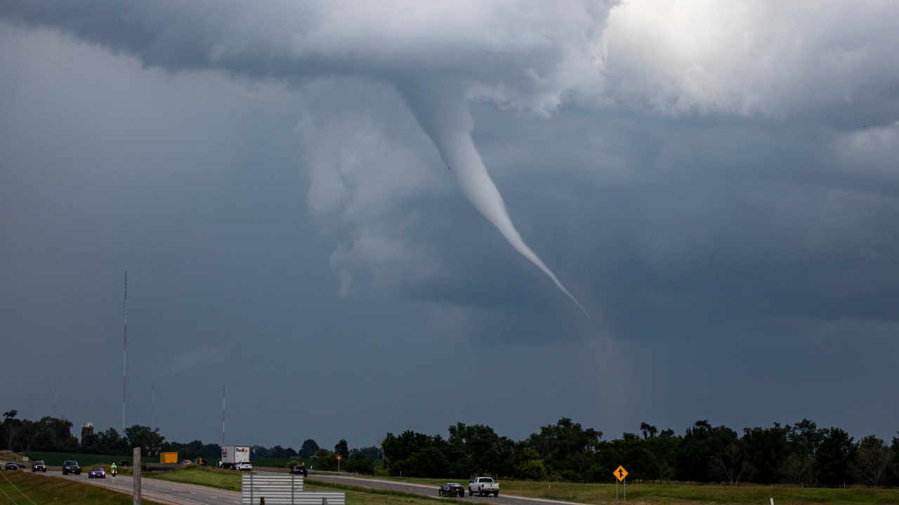 Tornado Damages St. Lucie County Sheriff's Office In Fort Pierce, Florida| Video