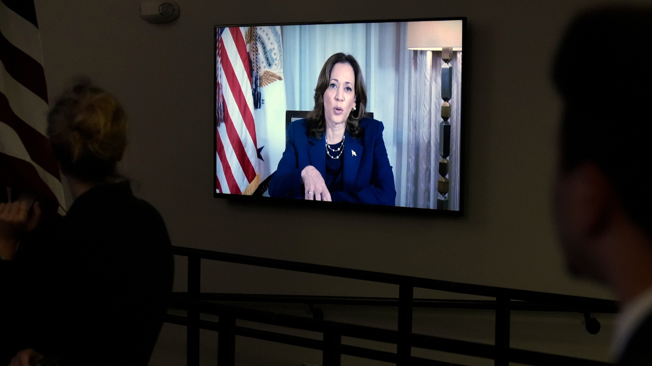 Kamala Harris' 'Hot Mic' Moment During Milton Briefing Sparks Earpiece Theories