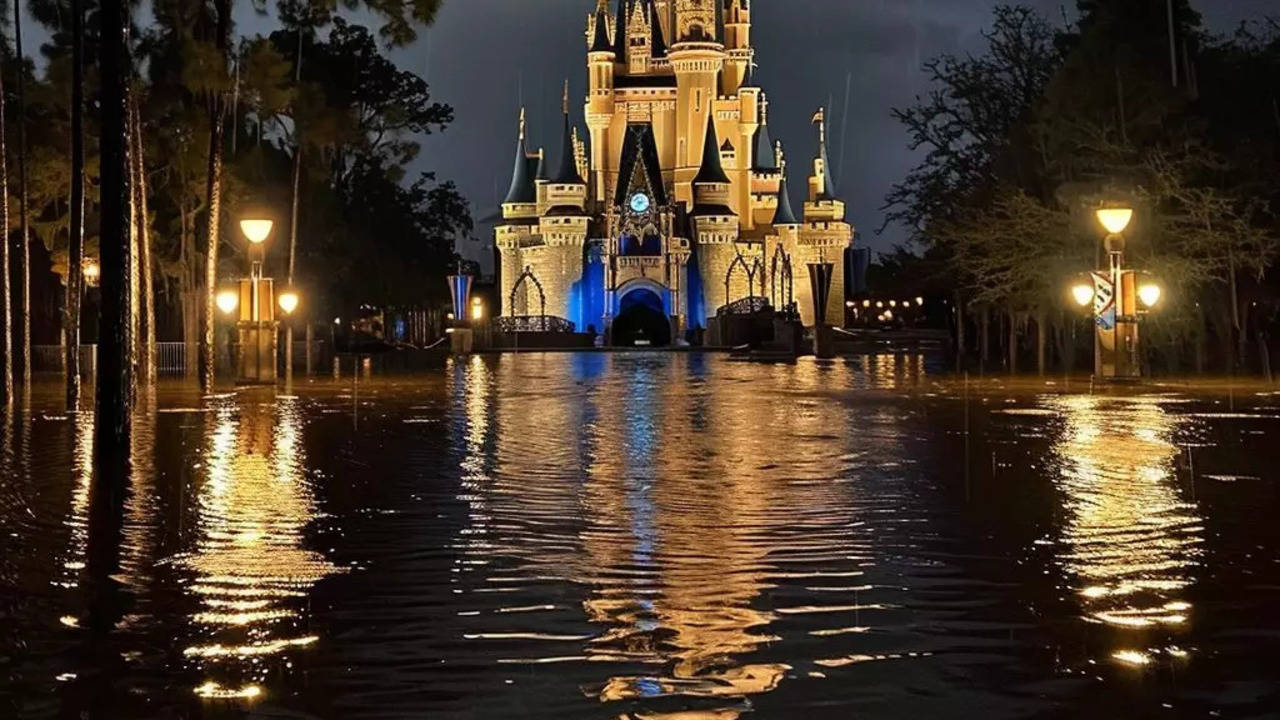 hurricane milton hits disney world in orlando, park to remain closed | videos