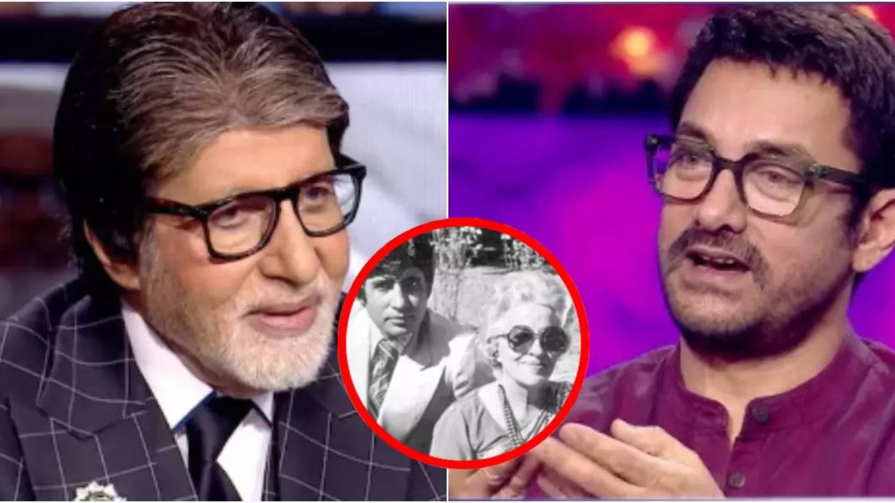 kbc 16: big b fondly remembers his mom, aamir khan jokes about his 'angry young man' status