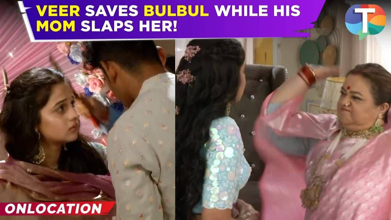 mera balam thanedaar update: veer rescues bulbul from a wardrobe malfunction, & his mother slaps her