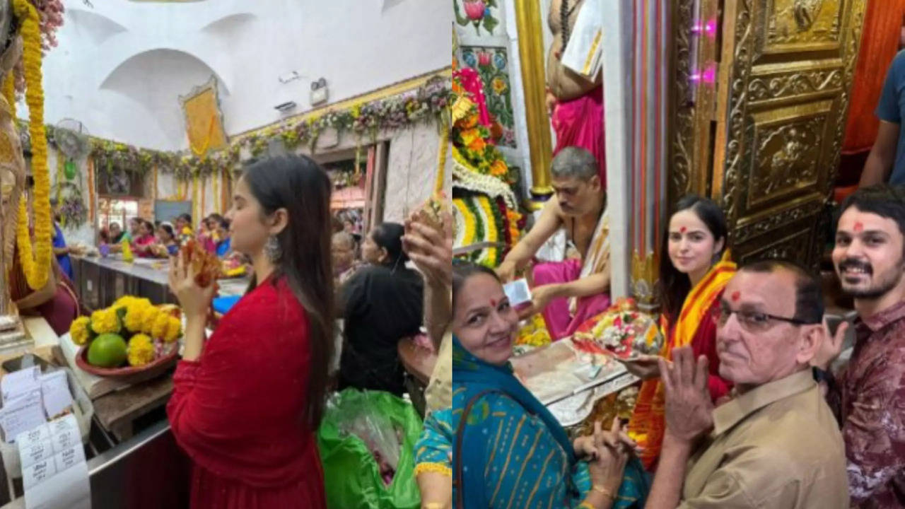 taarak mehta ka ooltah chashmah fame palak sindhwani seeks blessings at mumba devi and mahalaxmi temples see pics