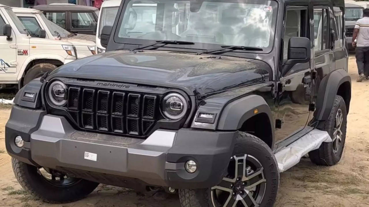 2024 mahindra thar roxx base 4wd model reaches dealership: walkaround video