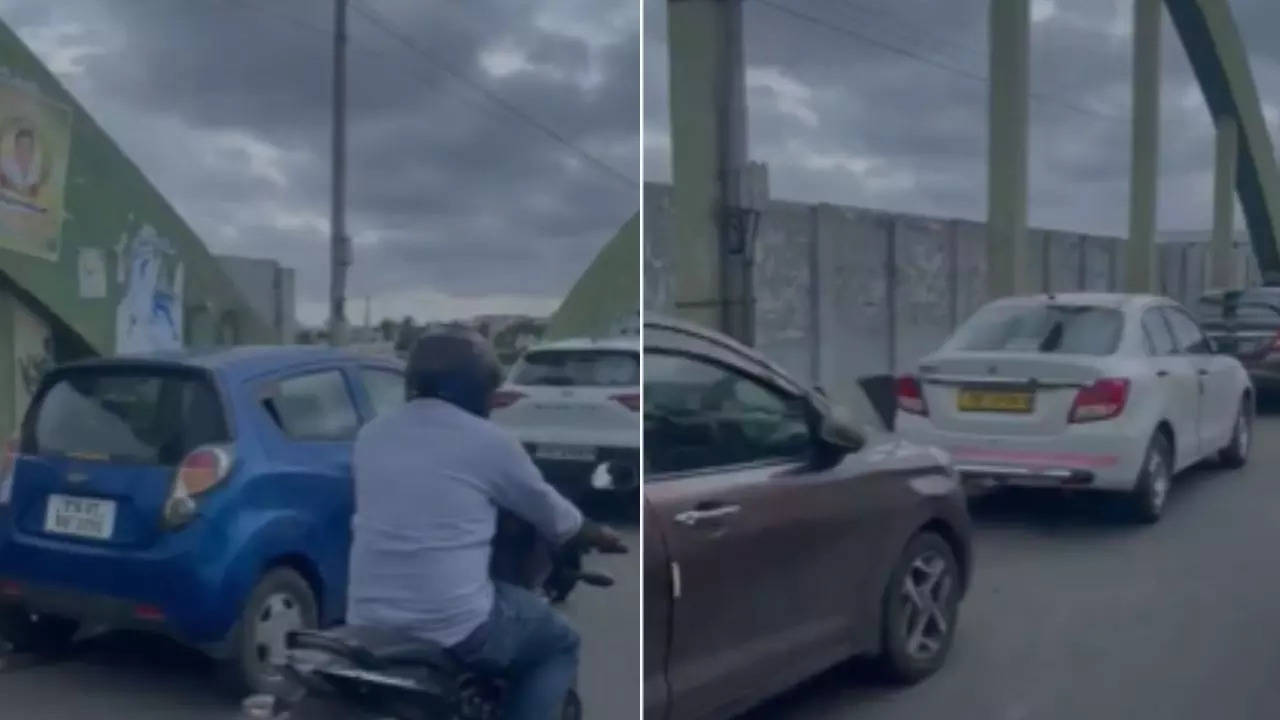 chennai rain: residents park cars on flyovers to prevent damage amid imd alert-video