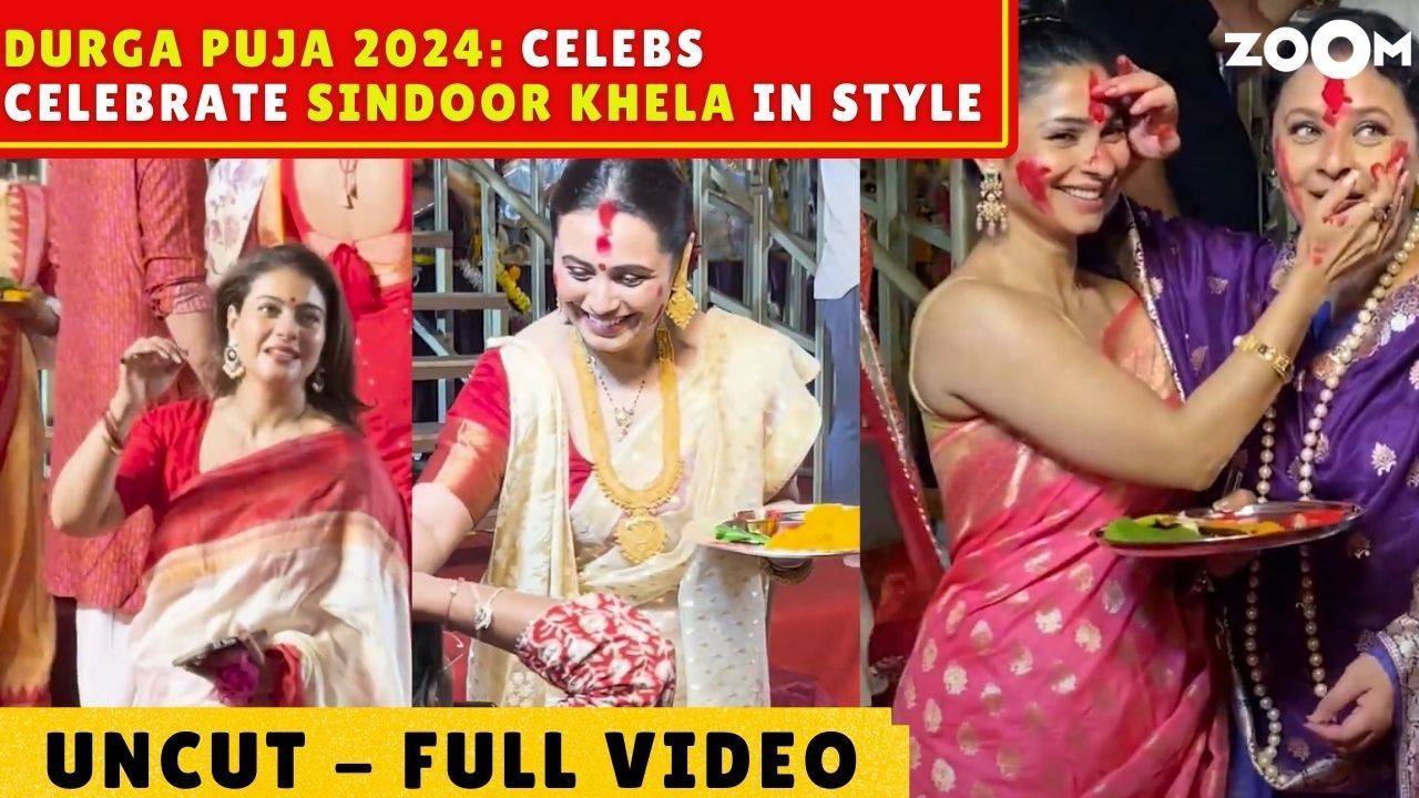 durga puja 2024: kajol, tanisha, rani mukerji, rupali ganguly & others celebrate sindoor khela