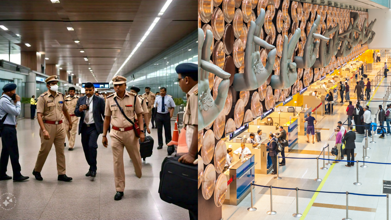 delhi airport akasa flight hoax bomb threat quick action on 8 security threats at delhi igi airport in october, each of them were hoaxes