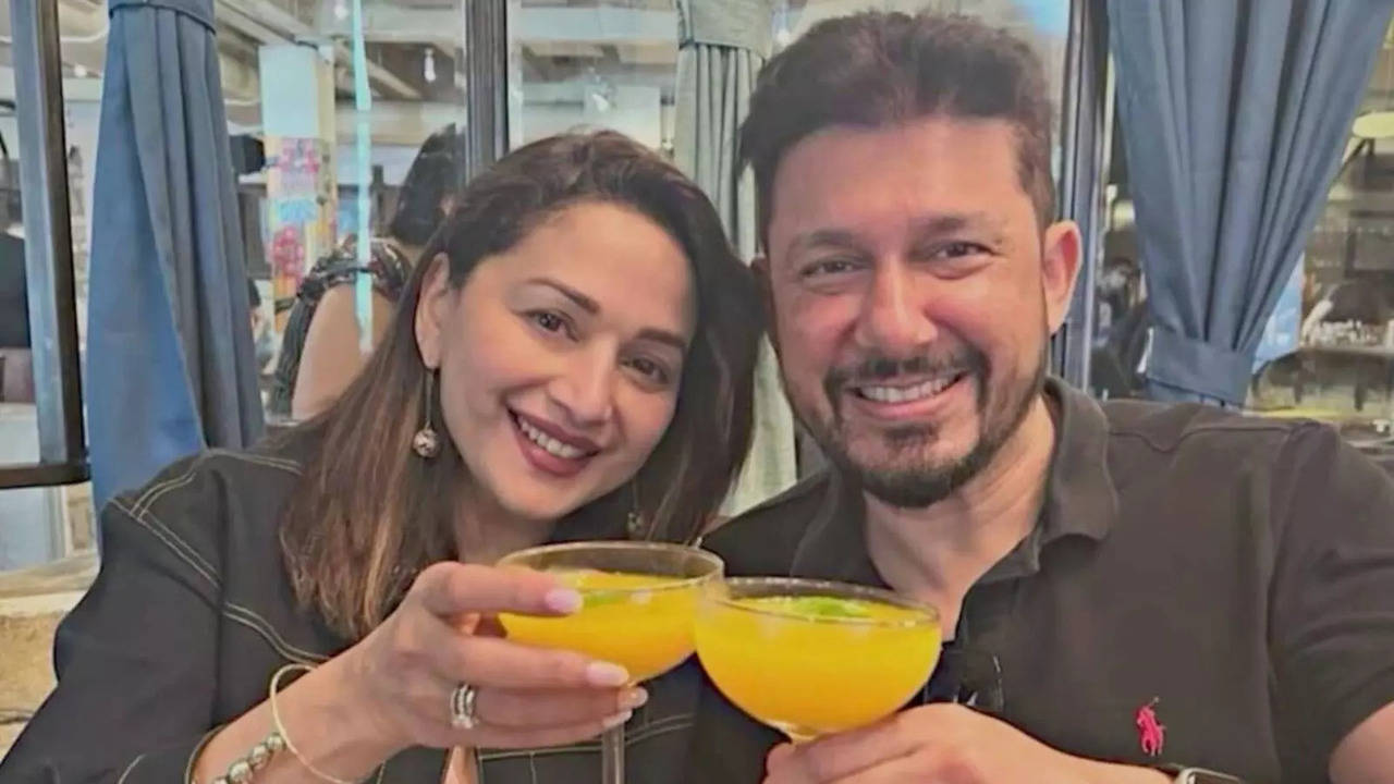 madhuri dixit shriram nene 25th wedding anniversary actress drops romantic video to celebrate special day watch