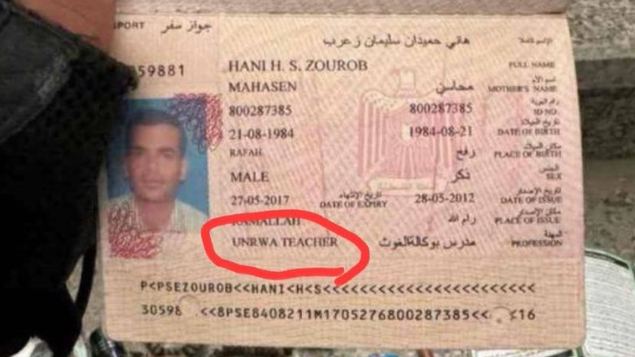 Yahya Sinwar's Bodyguard Was A UNRWA Teacher? Alleged Photo Of Passport Surfaces