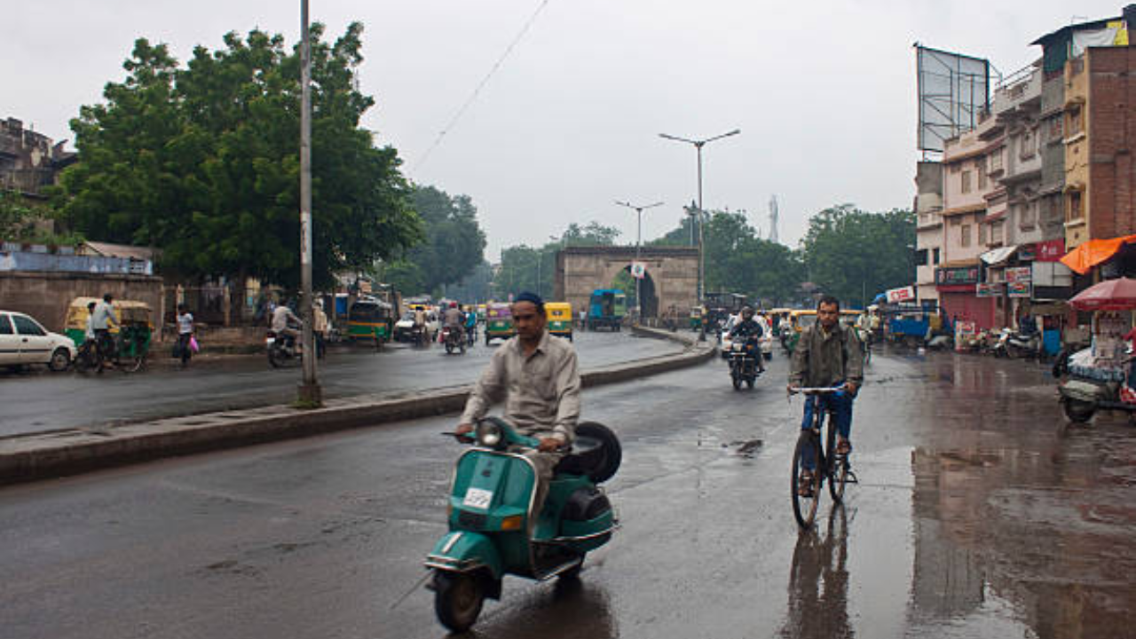 ahmedabad weather festival season rain brings relief from october heat, more showers likely in evening diwali