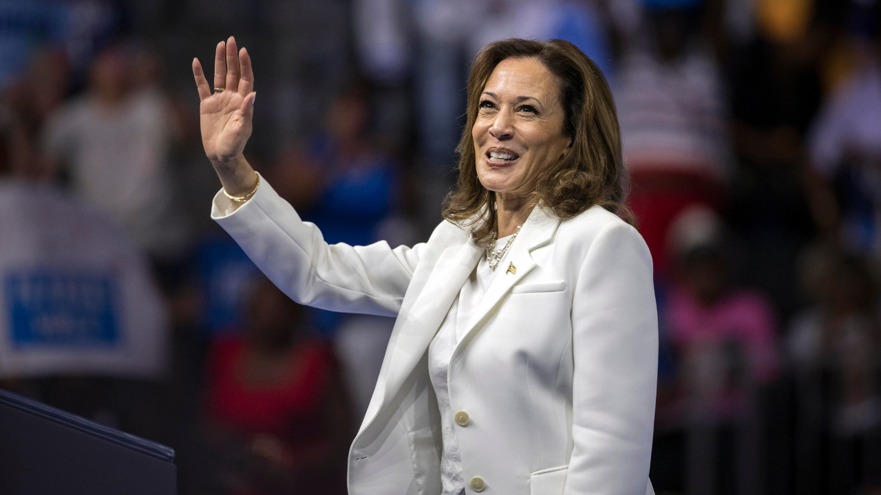 kamala harris agrees with protester’s israel ‘genocide’ claim, draws backlash | watch