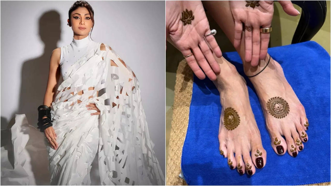 karwa chauth 2024: shilpa shetty gives glimpse of traditional 'sargi', flaunts mehendi