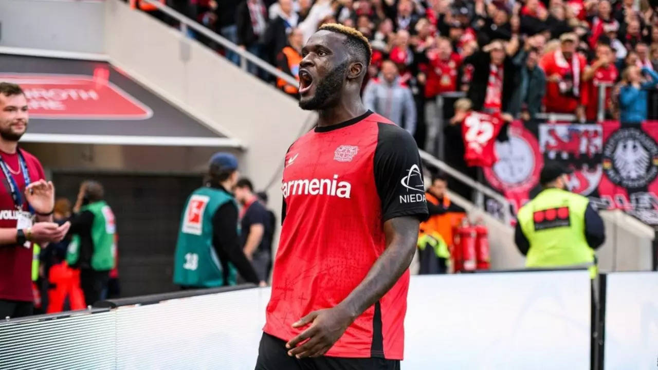 bayer leverkusen forward victor boniface survives scary car accident, shares video of smashed car