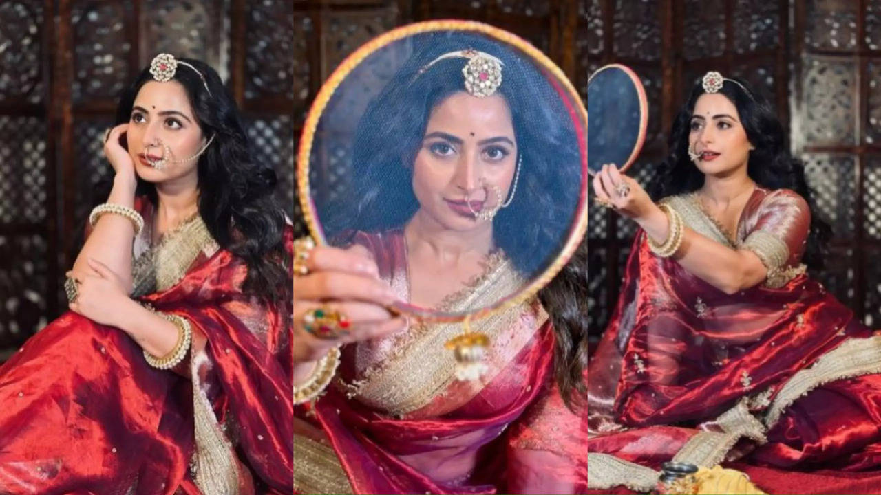 aishwarya sharma looks like a dream as she gets ready for karwa chauth - see pics