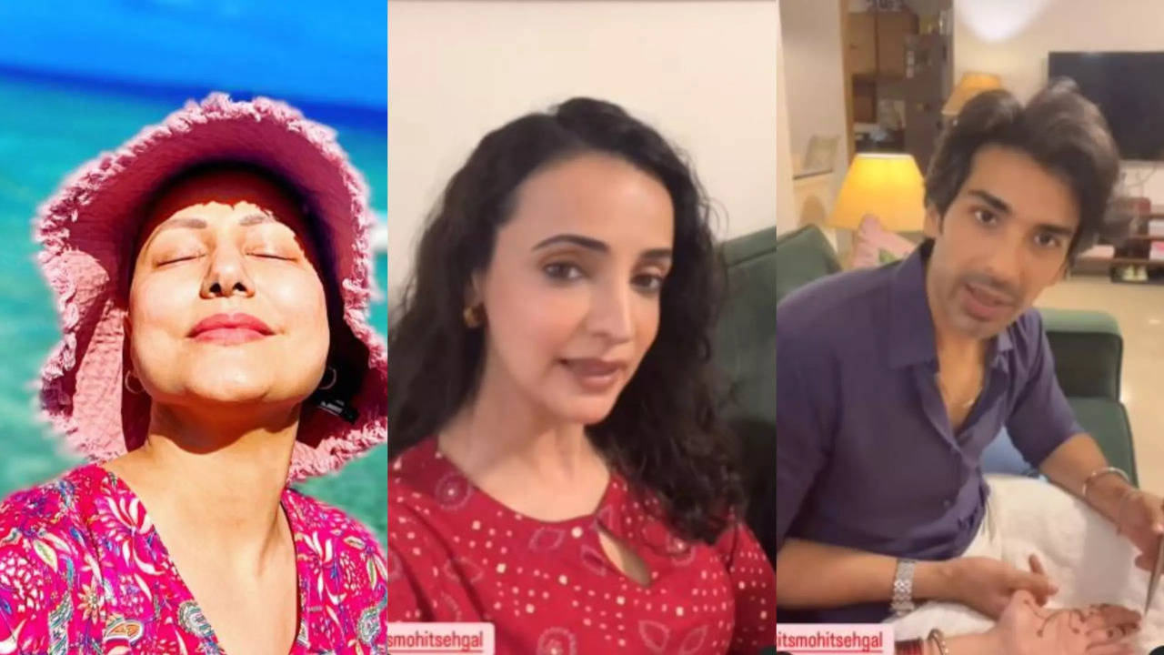 tv newsmakers today hina khan vacation in maldives mohit sehgal turns an artist for wife sanaya irani