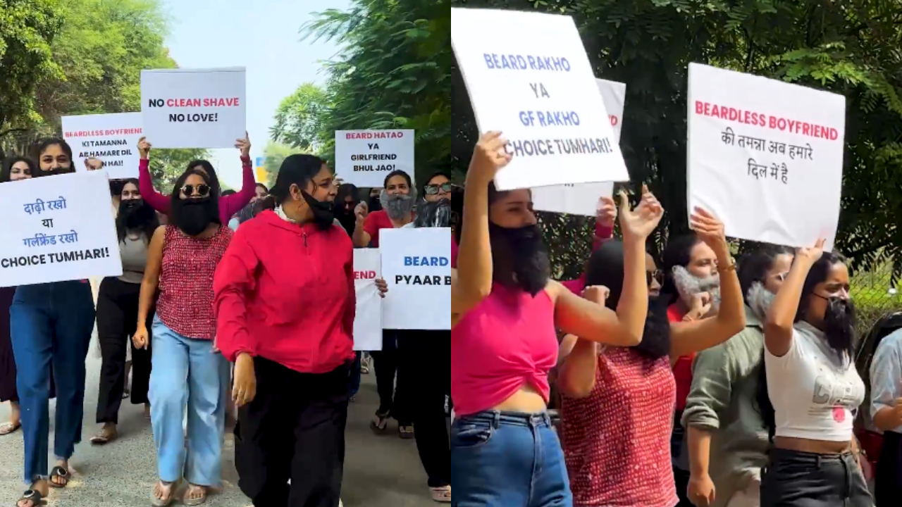 'beard hatao ya girlfriend bhul jao’: indore women's witty take on dating demands goes viral