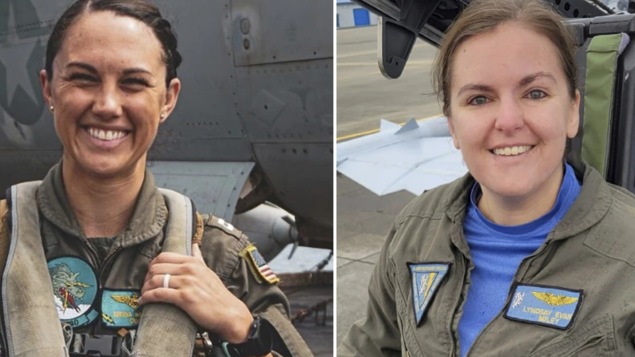 who were lyndsay evans and serena wileman? navy pilots killed in washington jet crash identified