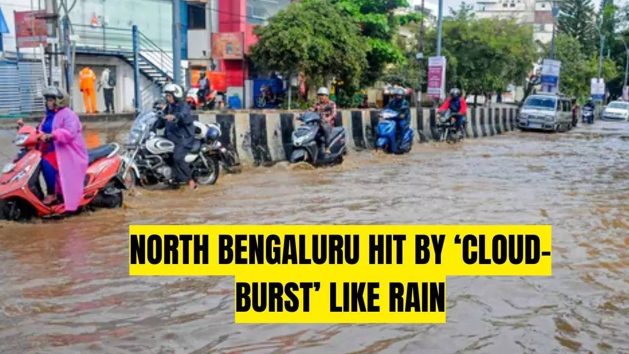 ‘cloud-burst’ like rainfall in north bengaluru, nearly 100 houses flooded: report