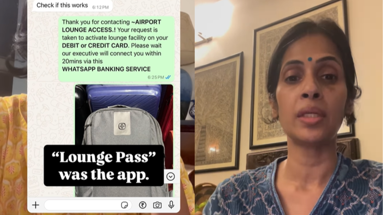 woman scammed bangalore airport video bengaluru airport not at fault clarifies woman who lost rs 87000 to lounge app  explains how