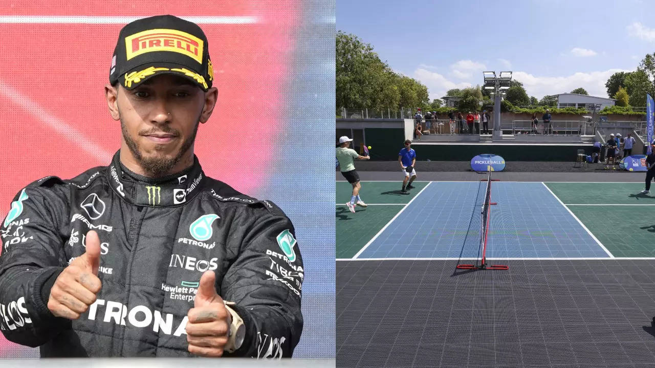 What's Brewing! Formula One's Most Marketable Athlete Lewis Hamilton Spotted At Pickleball Court