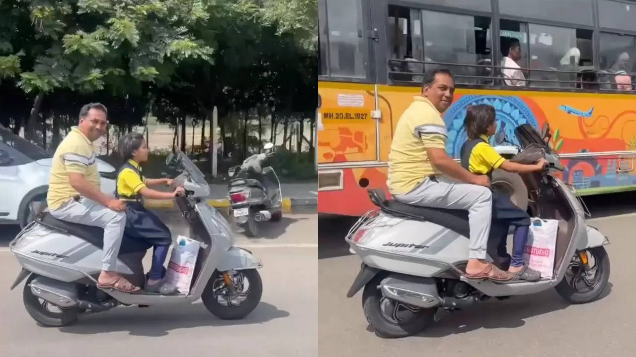 video: unlicensed, helmetless minor girl rides scooter without number plate