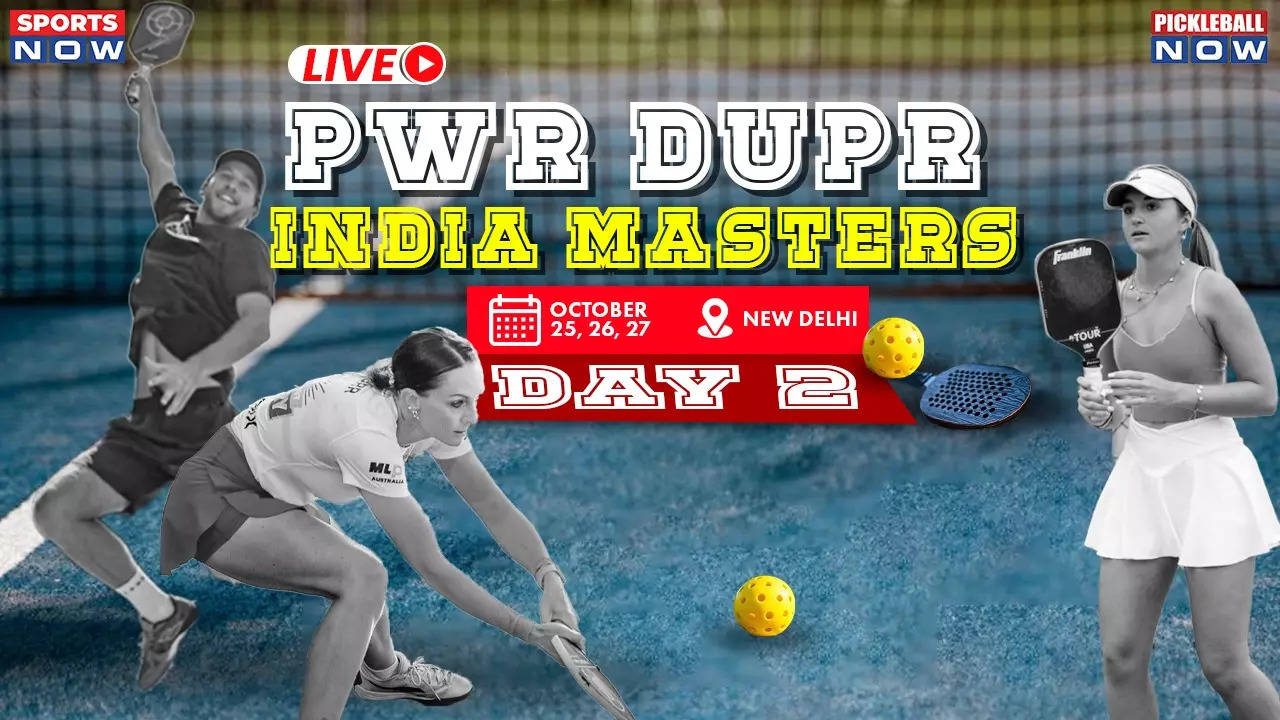 pwr dupr india masters day 2 live updates pickleball match new delhi