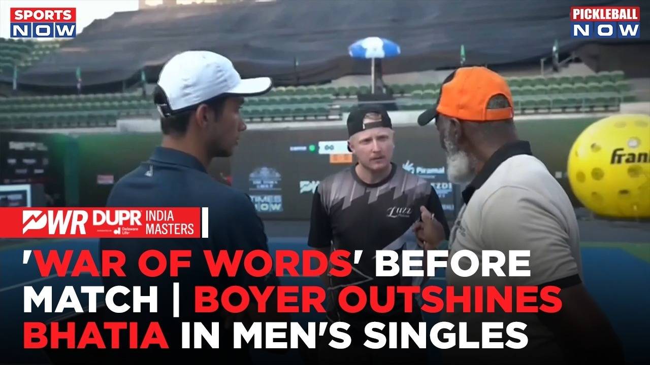 pwr dupr india masters 2024: us’ boyer outshines india’s bhatia| war of words before match| watch