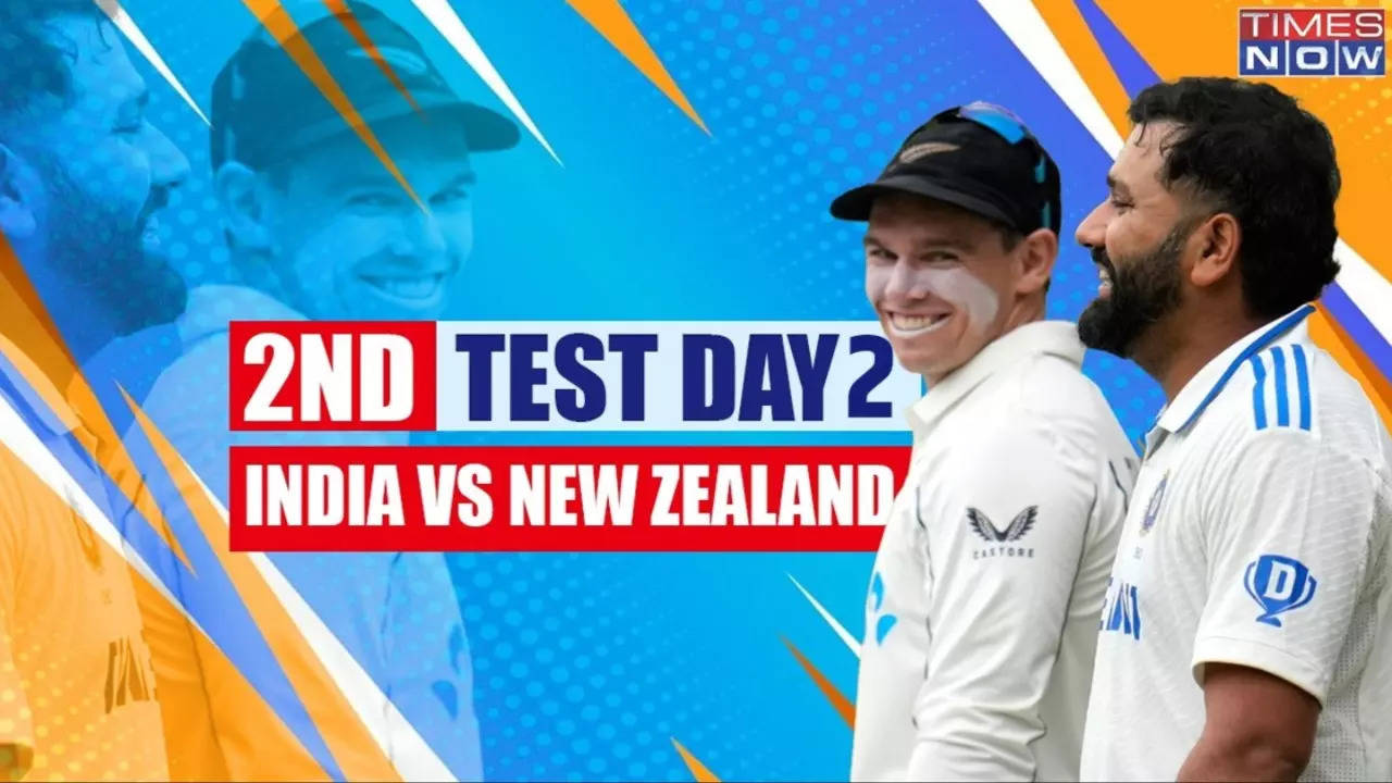 india vs new zealand second test day 2 live cricket score updates from pune