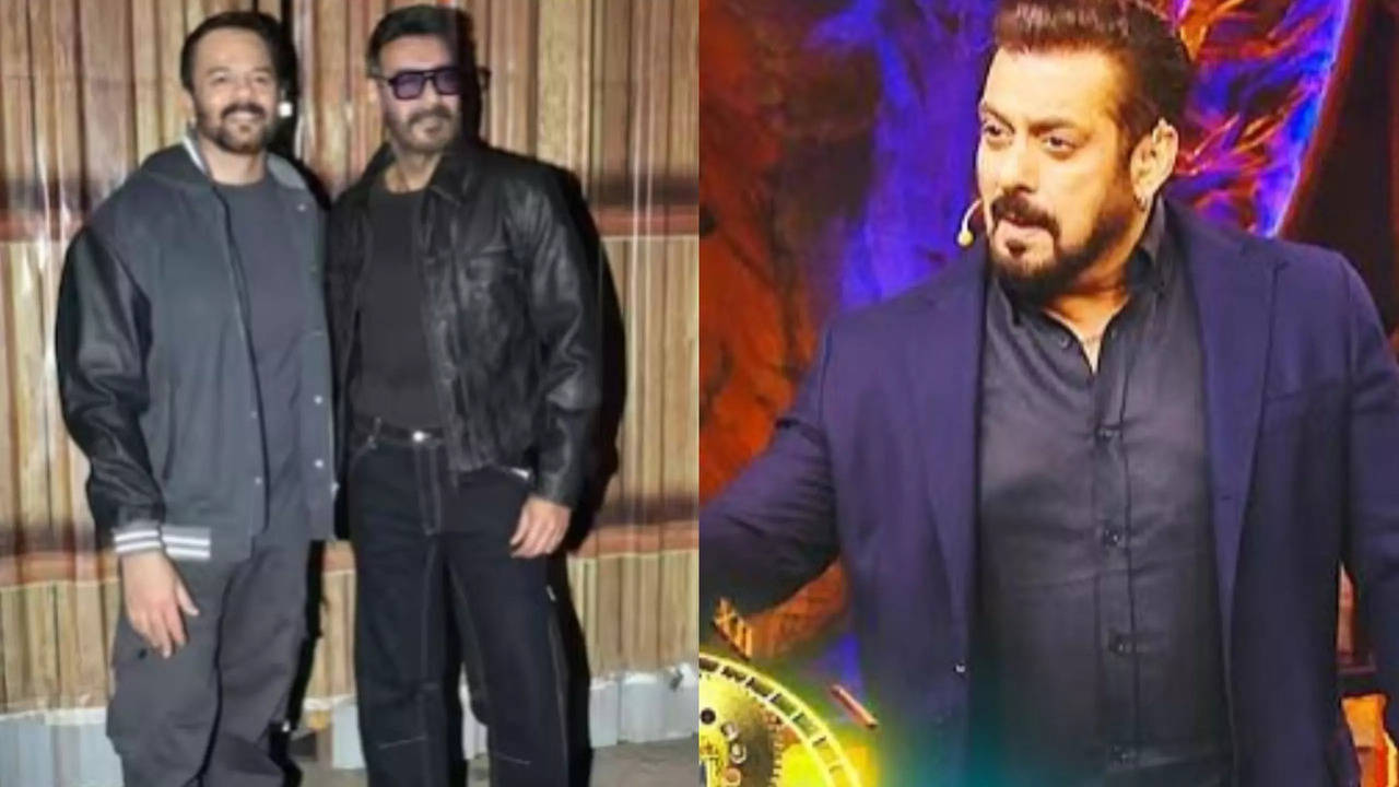 bigg boss 18: salman khan shoots with ajay devgn, rohit shetty amidst high security