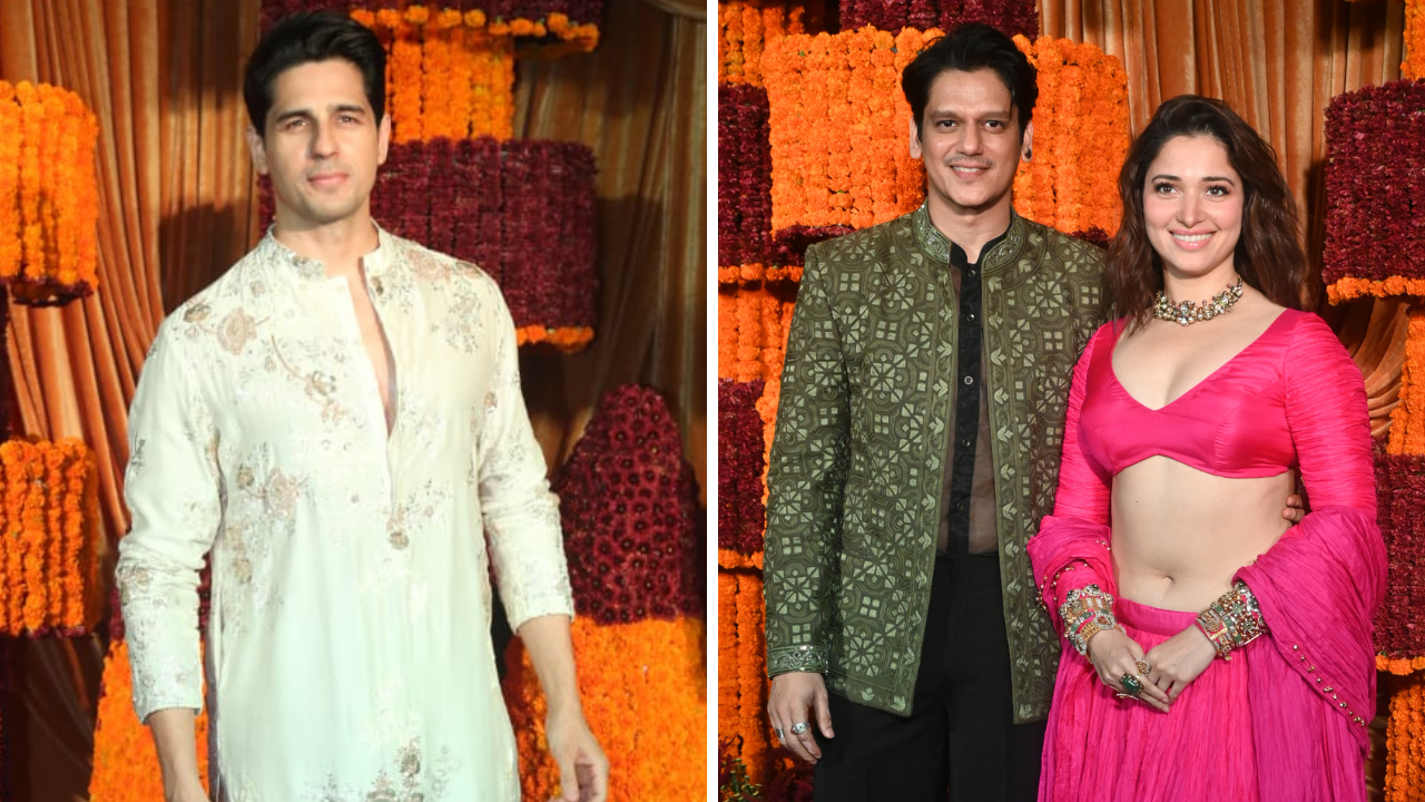 ramesh taurani's 2024 diwali bash: tamannaah-vijay varma, sidharth malhotra and more celebs light up the night. see pics