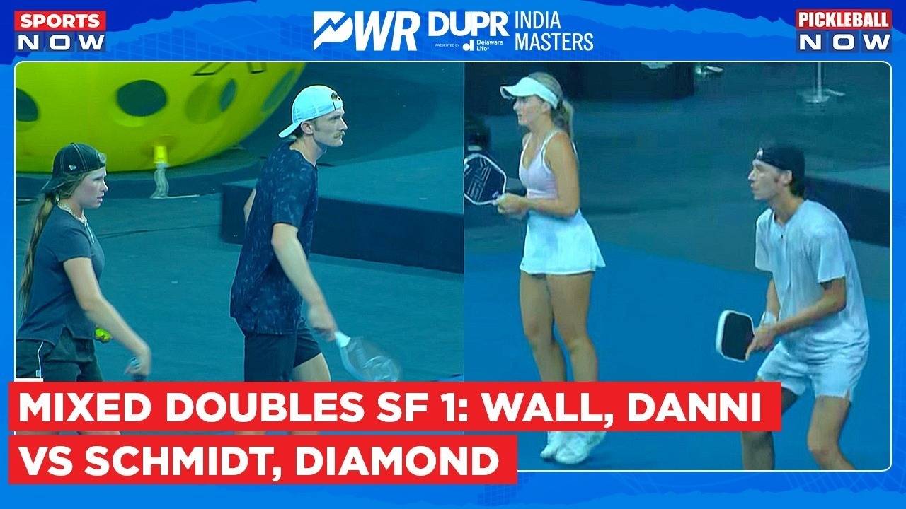 pwr dupr india masters sf 1: wall and danni's epic victory over schmidt and diamond!