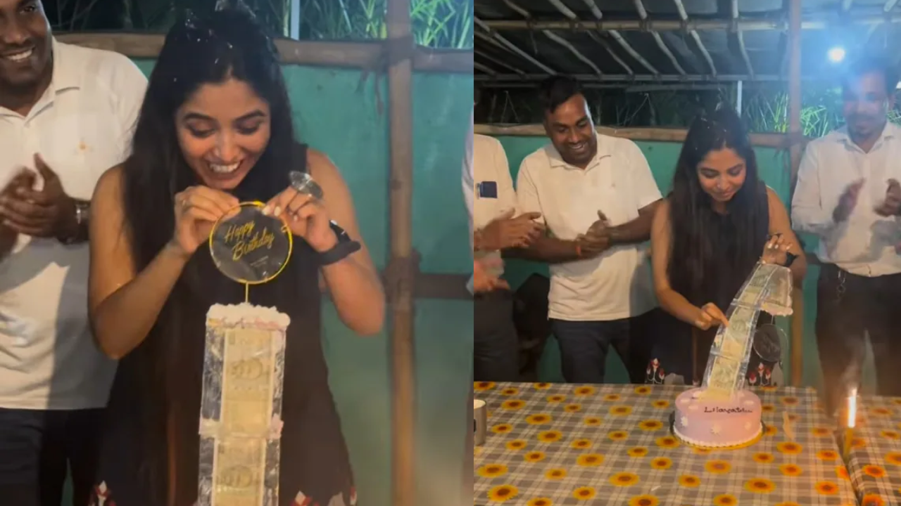 surprise birthday cake filled with cash leaves birthday girl in awe, internet says, ‘aise dost chahiye’