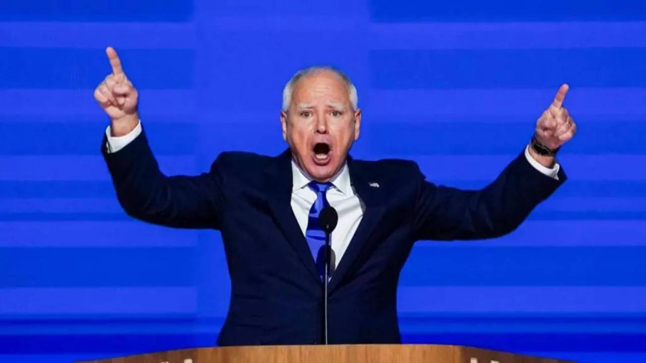 tim walz compares donald trumps madison square garden rally attendees to nazis descended into madness