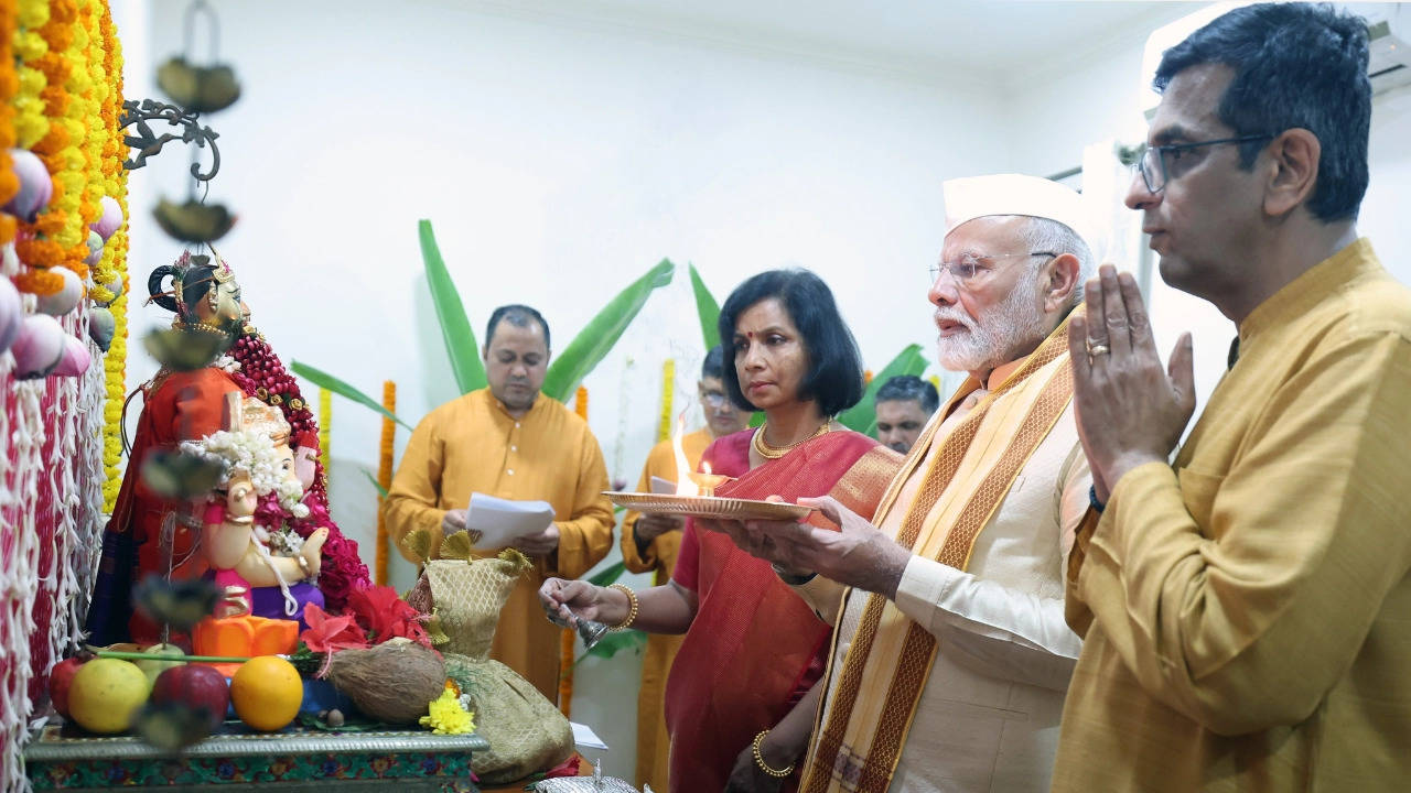 cji chandrachud reacts to row over pm modi's visit to his home for ganpati puja: 'unnecessary, unwarranted, illogical'