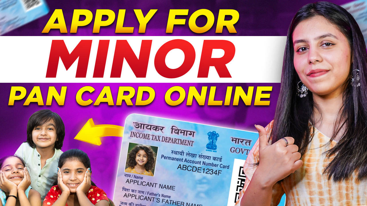 how to apply for minor pan card online | best way ✔️